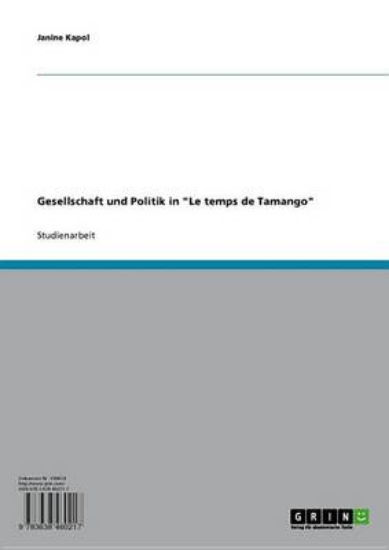 Picture of Gesellschaft Und Politik in 'le Temps de Tamango'