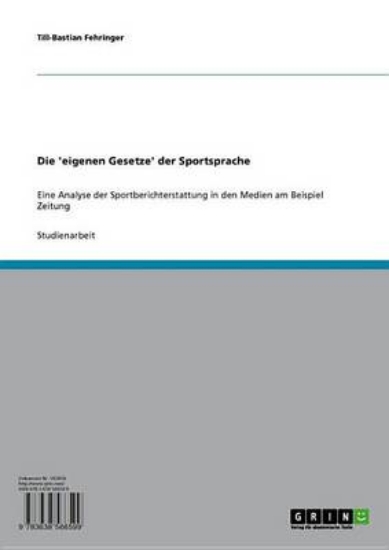 Picture of Die 'Eigenen Gesetze' Der Sportsprache