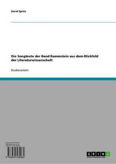 Picture of Die Songtexte Der Band Rammstein Aus Dem Blickfeld