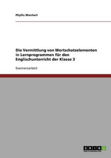 Picture of Die Vermittlung von Wortschatzelementen in Lernpro