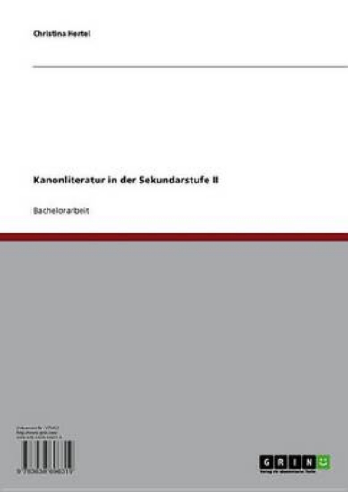 Picture of Kanonliteratur in Der Sekundarstufe II