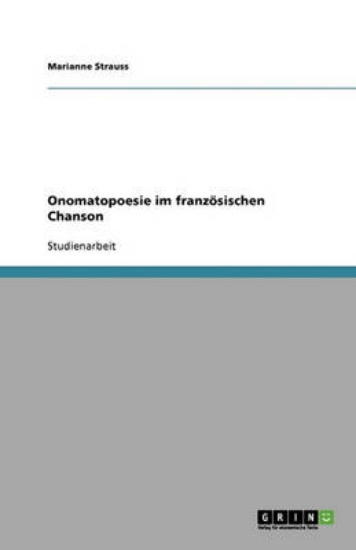Picture of Onomatopoesie Im Franzosischen Chanson