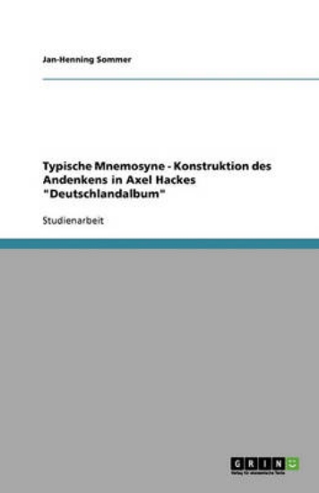 Picture of Typische Mnemosyne - Konstruktion des Andenkens in