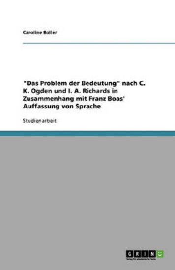 Picture of "Das Problem der Bedeutung" nach C. K. Ogden und I