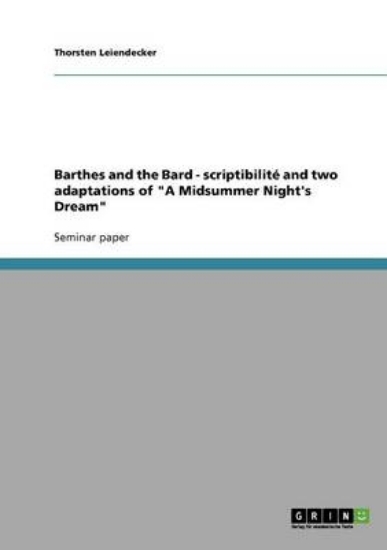 Picture of Barthes and the Bard - scriptibilite and two adapt