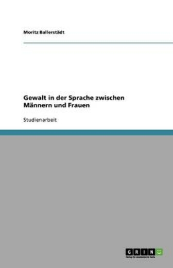 Picture of Gewalt in der Sprache zwischen Mannern und Frauen