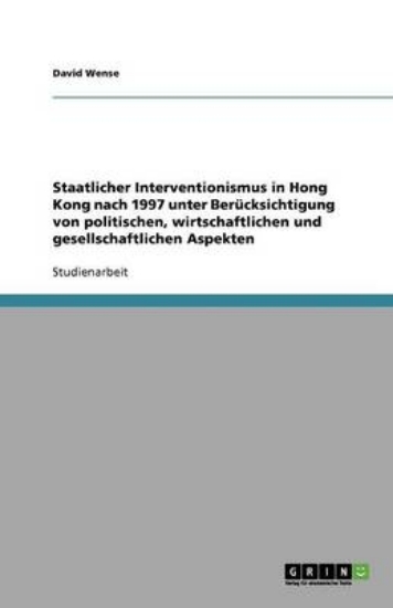 Picture of Staatlicher Interventionismus in Hong Kong nach 19