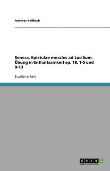 Picture of Seneca, Epistulae morales ad Lucilium, UEbung in E