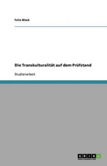 Picture of Die Transkulturalitat auf dem Prufstand