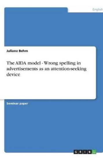 Picture of The AIDA model - Wrong spelling in advertisements