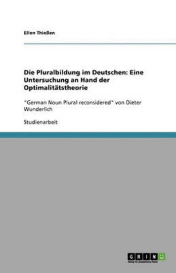 Picture of Die Pluralbildung im Deutschen