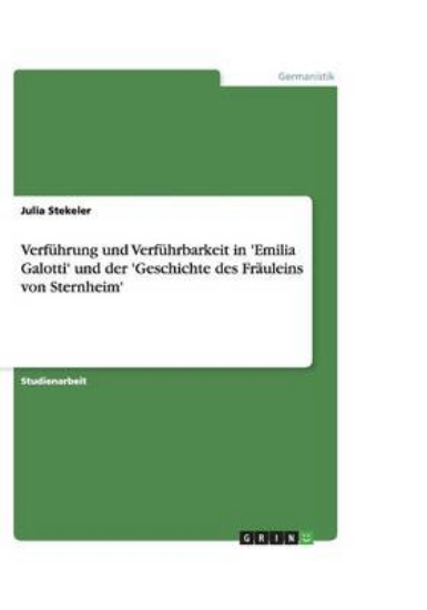 Picture of Verfuhrung und Verfuhrbarkeit in 'Emilia Galotti'