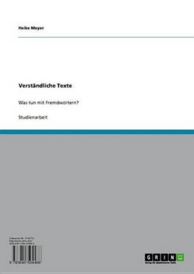 Picture of Verst Ndliche Texte