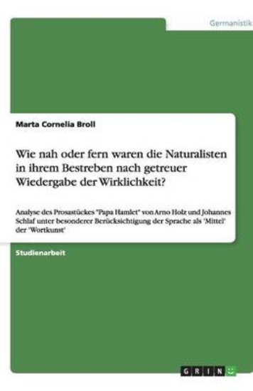 Picture of Wie nah oder fern waren die Naturalisten in ihrem