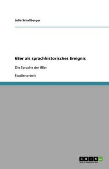Picture of 68er als sprachhistorisches Ereignis