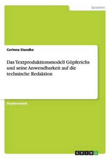Picture of Das Textproduktionsmodell Goepferichs und seine An