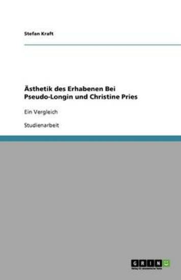 Picture of AEsthetik des Erhabenen Bei Pseudo-Longin und Chri