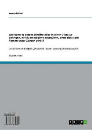 Picture of Wie Kann Es Einem Schriftsteller in Einer Diktatur