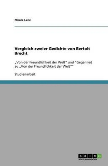 Picture of Vergleich zweier Gedichte von Bertolt Brecht