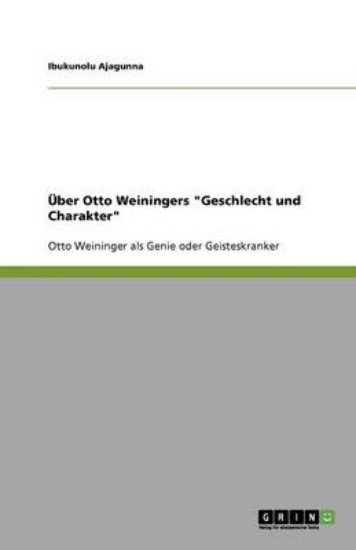 Picture of ber Otto Weiningers Geschlecht Und Charakter