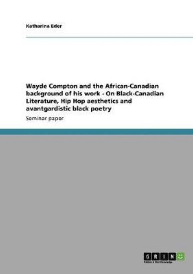 Picture of Wayde Compton and the African-Canadian background