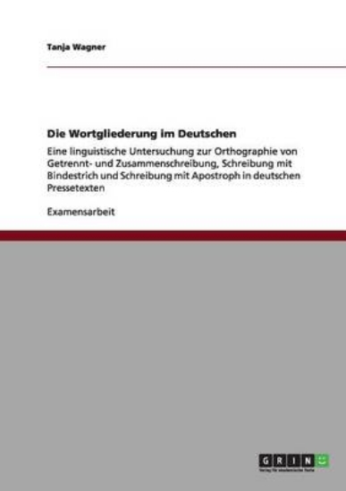 Picture of Die Wortgliederung im Deutschen
