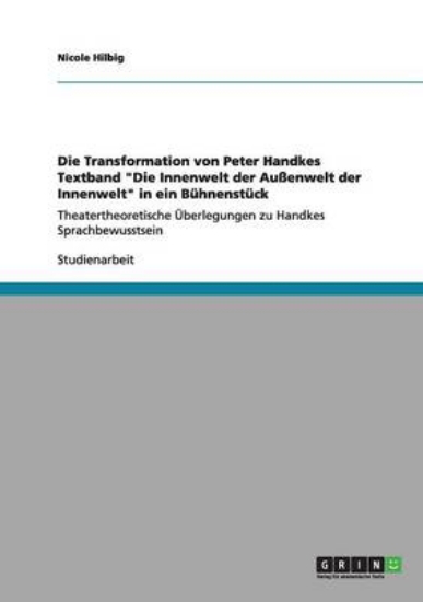 Picture of Die Transformation von Peter Handkes Textband Die