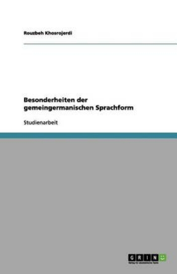 Picture of Besonderheiten Der Gemeingermanischen Sprachform