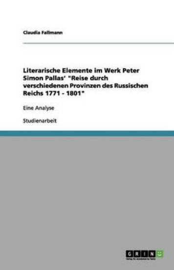 Picture of Literarische Elemente im Werk Peter Simon Pallas'