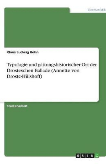 Picture of Typologie und gattungshistorischer Ort der Drostes
