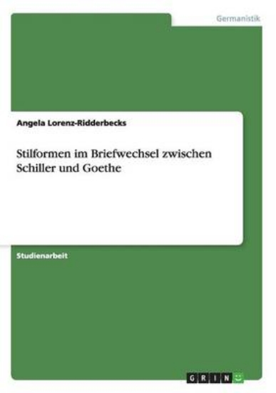 Picture of Stilformen im Briefwechsel zwischen Schiller und G