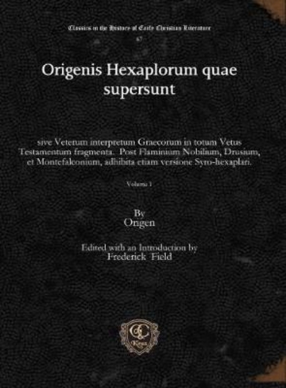 Picture of Origenis Hexaplorum quae supersunt (vol 1)
