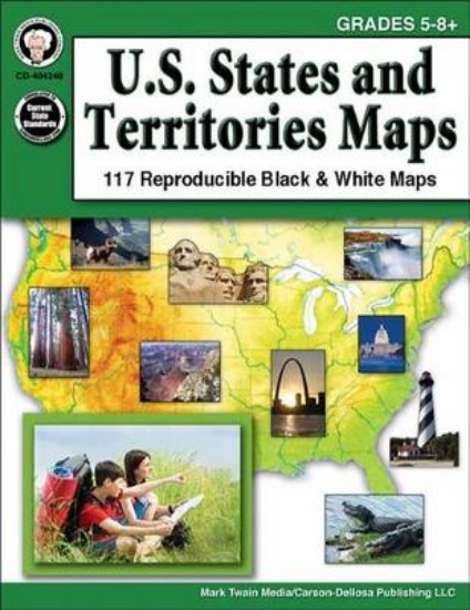Picture of U.S. States and Territories Maps, Grades 5 - 8