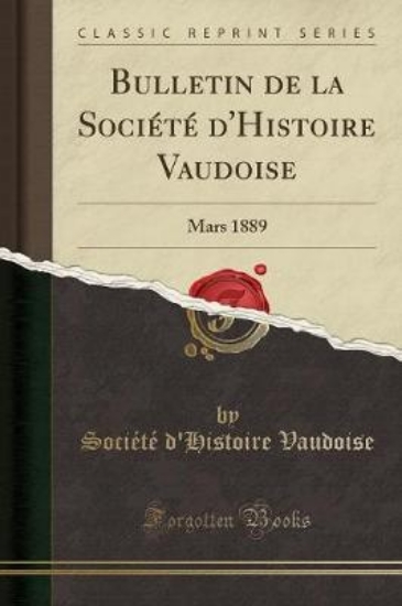 Picture of Bulletin de la Societe d'Histoire Vaudoise
