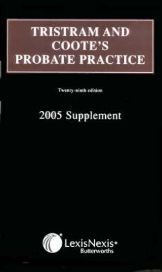 Picture of Tristram and Coote's Probate Practice Supplement