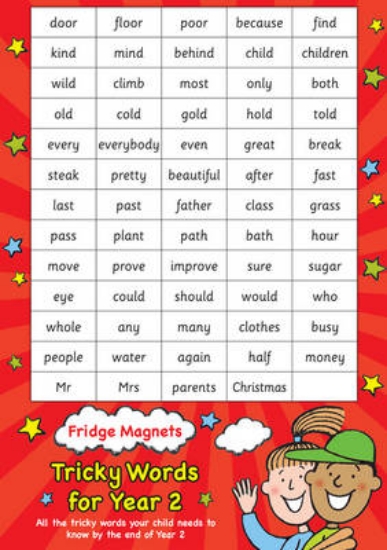 Picture of Fridge Magnets - Tricky Words for Year 2