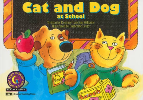 Picture of Cat and Dog at School
