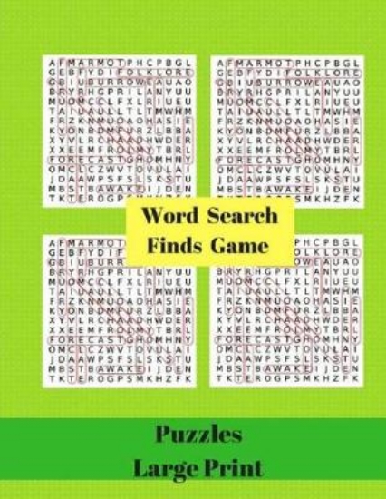Picture of Word Search Finds Game Puzzles Large Print