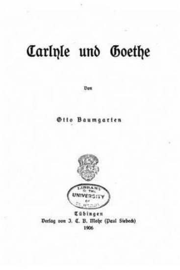 Picture of Carlyle und Goethe
