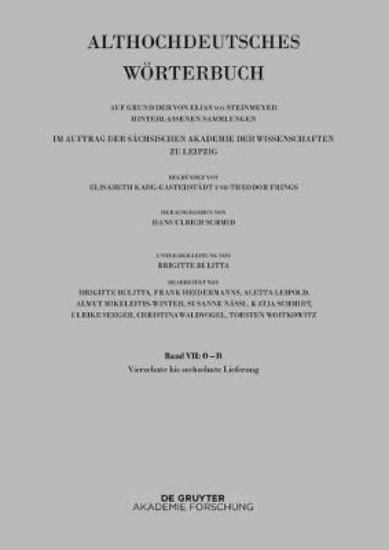 Picture of Band VII: O -R. 14. Bis 16. Lieferung (Ringan Bis