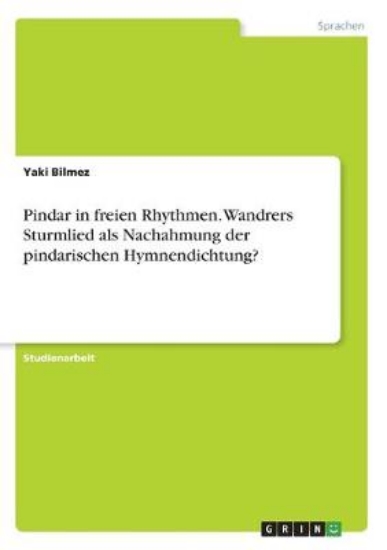 Picture of Pindar in freien Rhythmen. Wandrers Sturmlied als