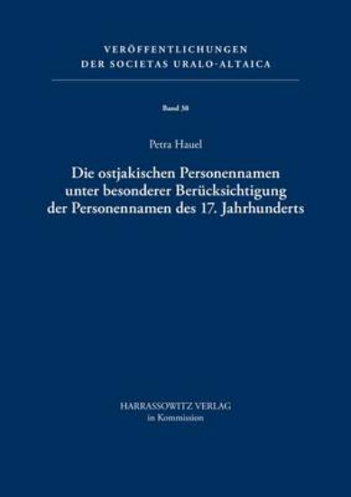 Picture of Die Ostjakischen Personennamen Unter Besonderer Be