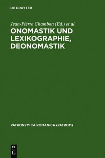 Picture of Onomastik Und Lexikographie, Deonomastik