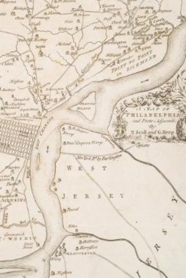 Picture of 1777 Map of Philadelphia and Parts Adjacent - A Po