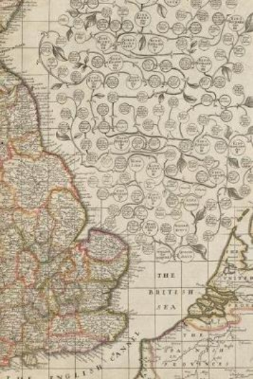Picture of 1687 Map of England, Scotland, and Ireland - A Poe