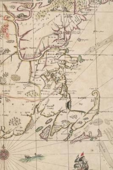 Picture of 1675 Map of New England - A Poetose Notebook / Jou