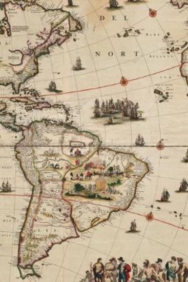 Picture of 1660 Map of North America and South America - A Po