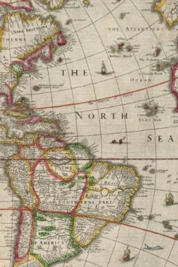Picture of 1662 Map of South America and North America - A Po
