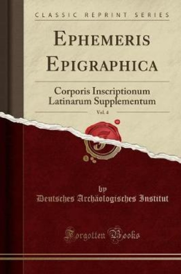 Picture of Ephemeris Epigraphica, Vol. 4