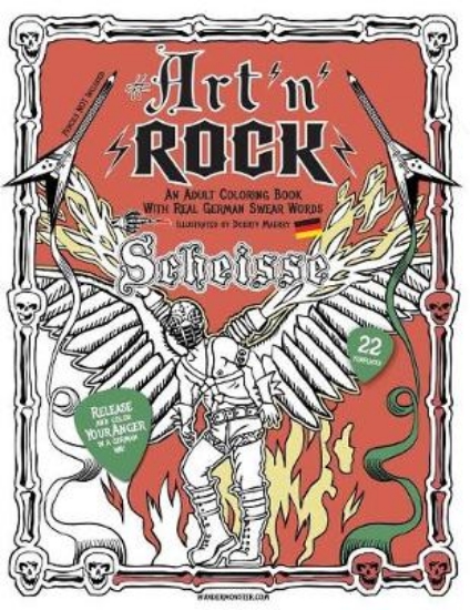 Picture of ART'n'Rock - An Adult Coloring Book with Real Germ
